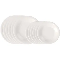 Like. by Villeroy & Boch, Geschirrset, Essential Teller-Set (12 Stk.)