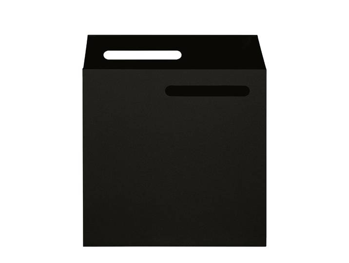 Regalbox Berlin 34 x 34 x 33cm Schwarz/Schwarz MDF Mitteldichte Holzfaserplatte , lackiert