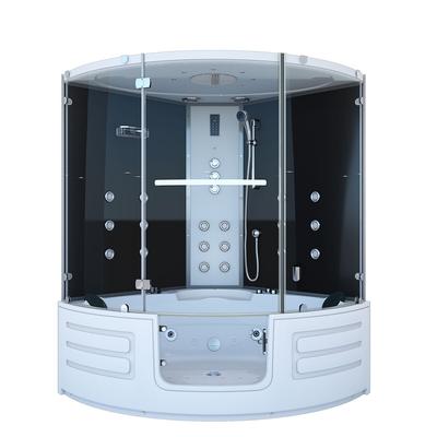 AcquaVapore Dampfdusche Whirlpool Dusche Duschkabine K70-SW-TH-SC 150x150cm aktive Schlauch-Reinigung