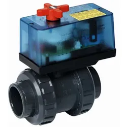 Praher 2-Wege-Kugelhahn Ø 50mm mit elektrischem Stellmotor S6 EO510 eco