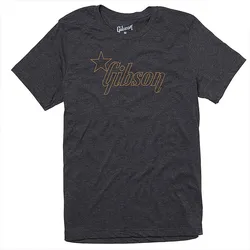 Gibson Star Logo Charcoal. XS - T-Shirt