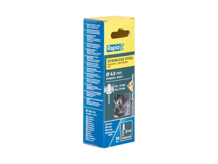 Rapid Blindnieten 4 × 12 mm 50 Stück