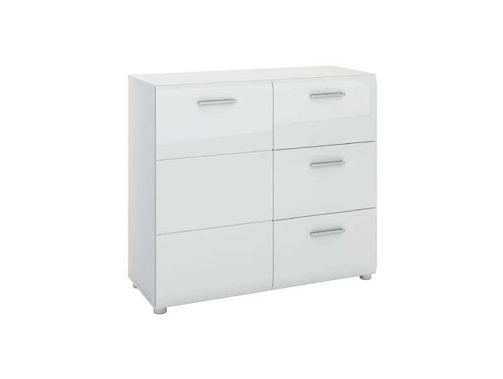 Kommode weiß hochglanz 96 cm 1-türig - MERANO