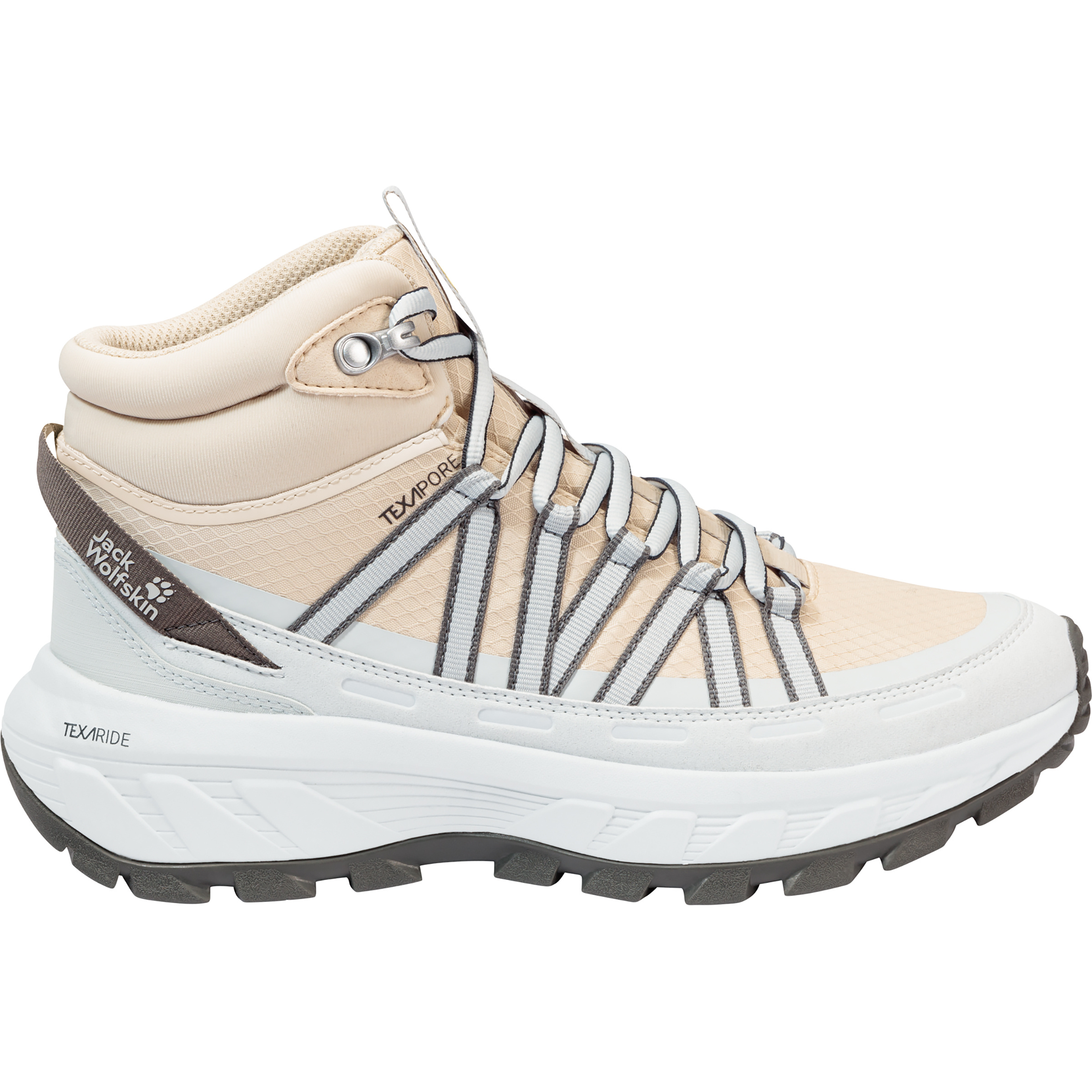 Jack Wolfskin Wild Hike Texapore Mid Damen Wanderschuhe weiss Größe 42.5 Trekking Wasserdicht