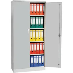 PROREGAL Aktenschrank Beetle | HxBxT 195x92x42 cm | Grau