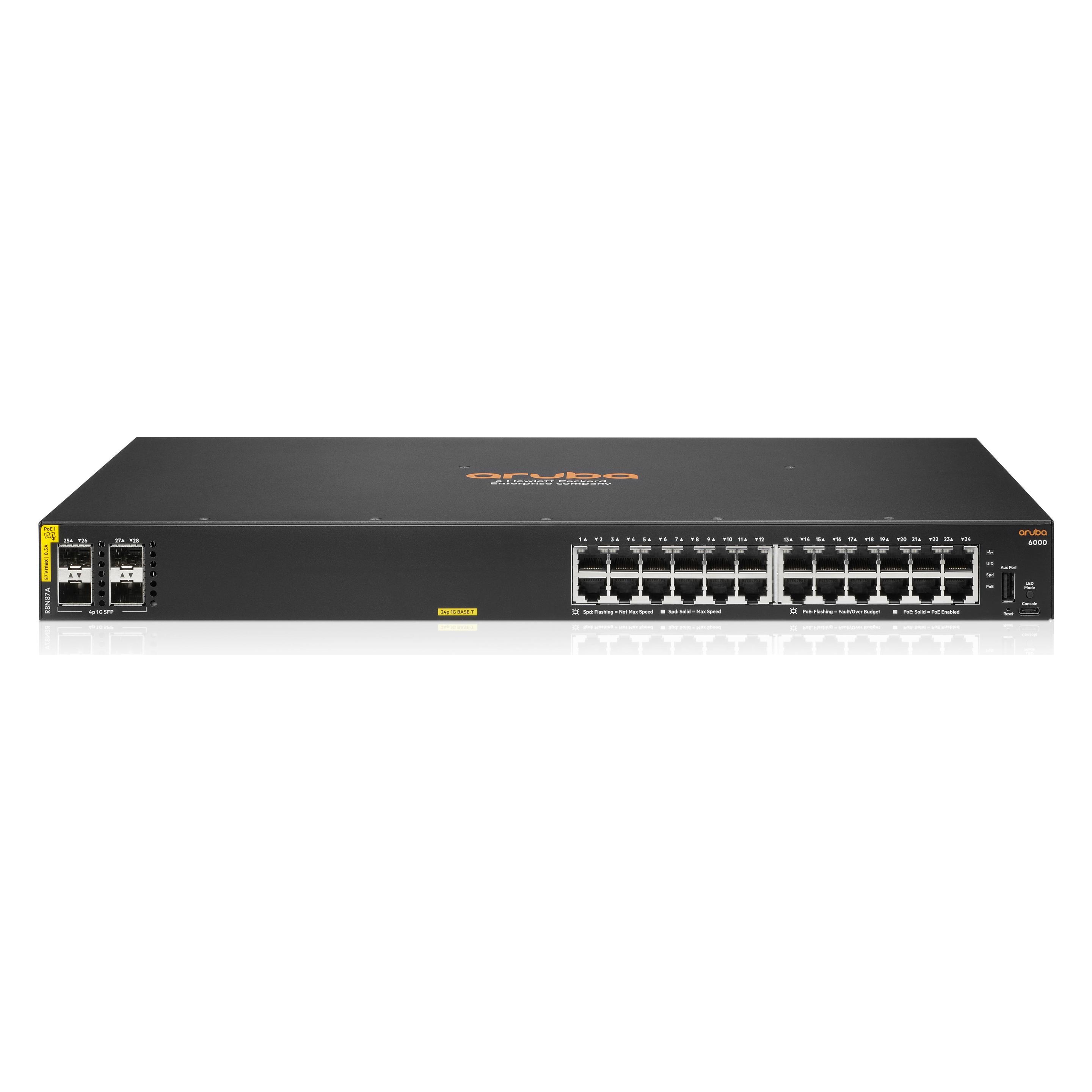 Aruba 6000 CL4 4SFP Swch (28 Ports) (R8N87A)