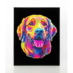 DIAMOND DOTZ - Diamond Painting Neon Golden Retriever