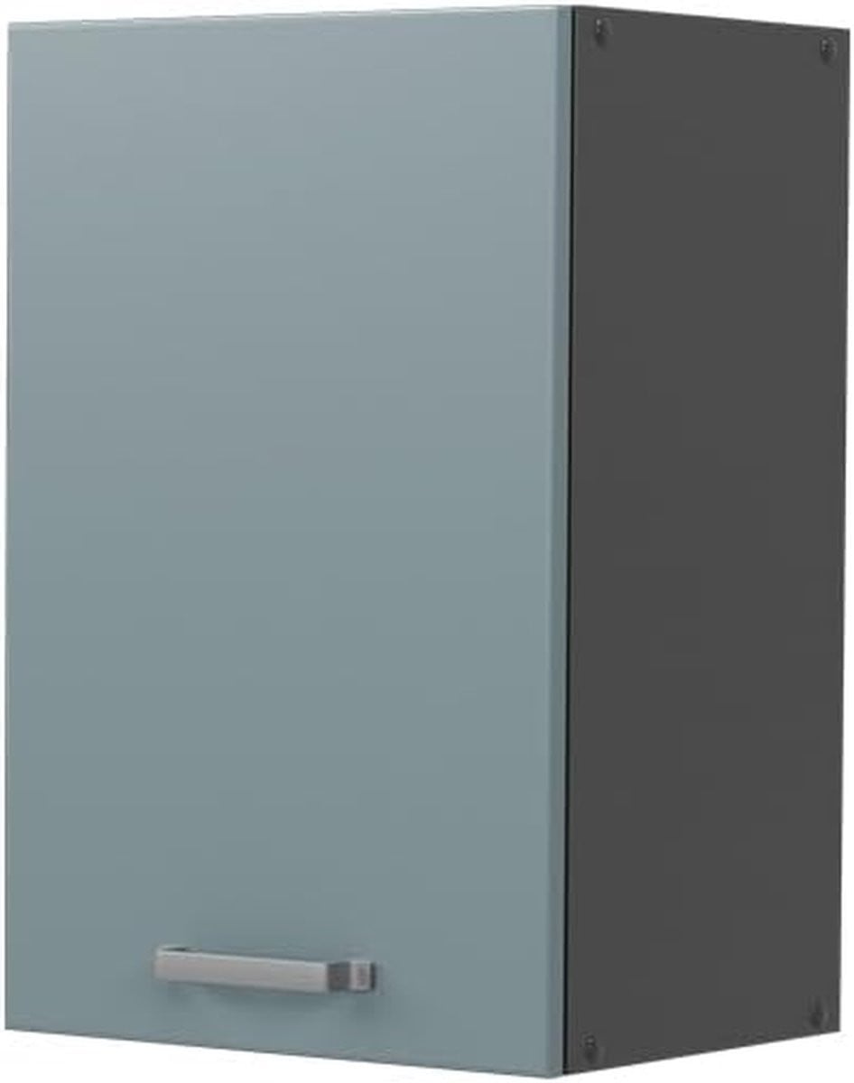 Blauwgrijs antraciet Keuken hangkast van MDF - Breedte: 40 cm