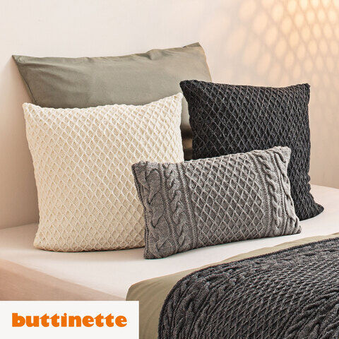 Strickanleitung – Quadratisches Kissen aus Woll Butt Socke