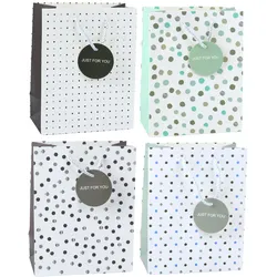 Geschenktüte mit Dots-Aufschrift „Just For You“ 23 x 18 x 10,5 cm
