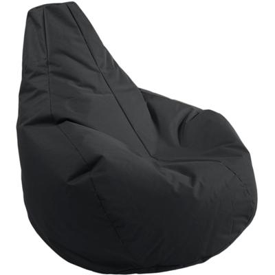 Sitzsack KINZLER "Gamer", schwarz, B:100cm H:100cm, Polyester, Sitzsäcke, Sitzsack, Uni Farben, mit Rückenlehne, Outdoor geeignet, Kinderzimmer
