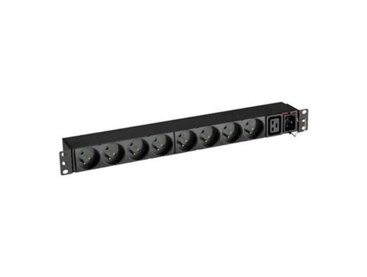 Eaton FlexPDU 8 FR, Basique, 1U, Monophasé, A mettre sur rack, horizontale/verticale, Noir EFLX8F