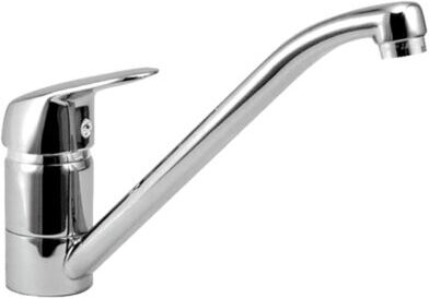 Herzbach Kappa Küchenarmatur 50115000101 chrom, Auslauf schwenkbar