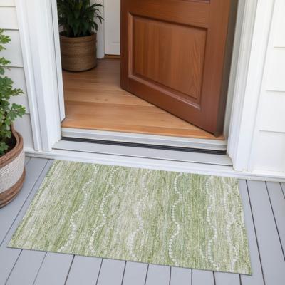 Addison Rugs Machine Washable Indoor/Outdoor Modern Dotty Links Chantille Rug