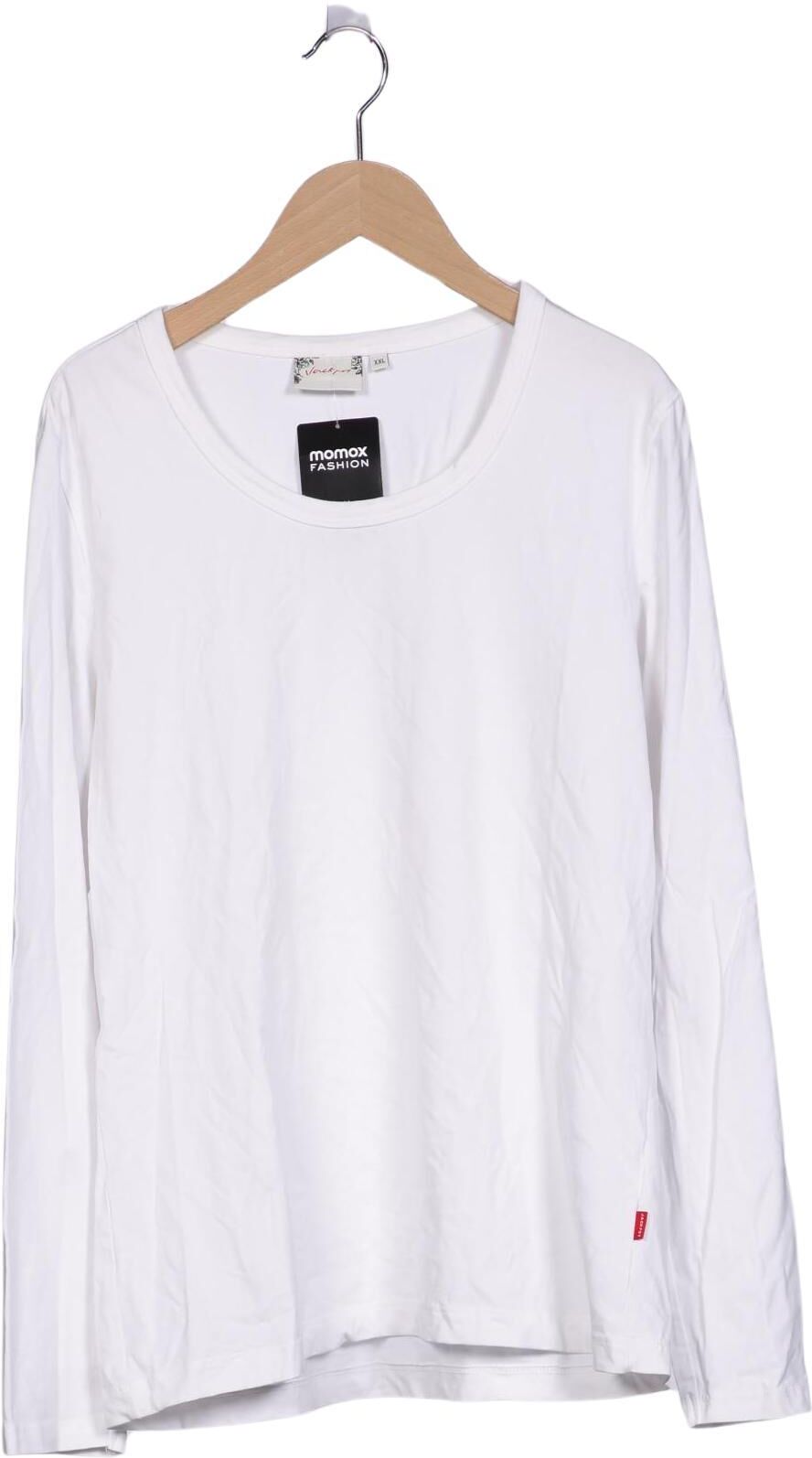 Jackpot Damen Langarmshirt, Weiß, Gr. Xxl, Baumwolle / Elasthan - Second Hand