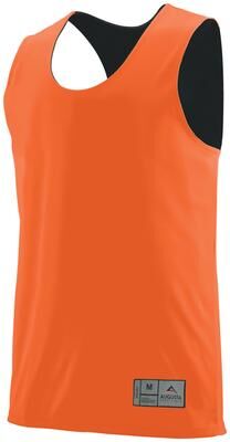 Augusta Sportswear 148 Athletic Reversible Wicking Tank Top in Orange/Black size 3XL   Polyester