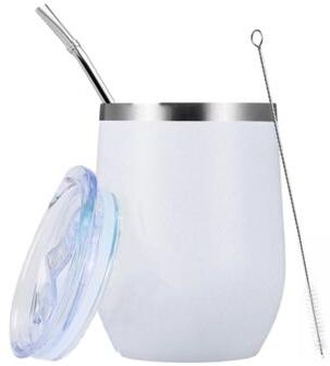 Discount Dollar Deals Yerba Mate Gourd Set, Double Wall Stainless Steel Mate Tea Cup, Bombilla Set, Include Yerba Mate Gourd With One Bombilla white Set