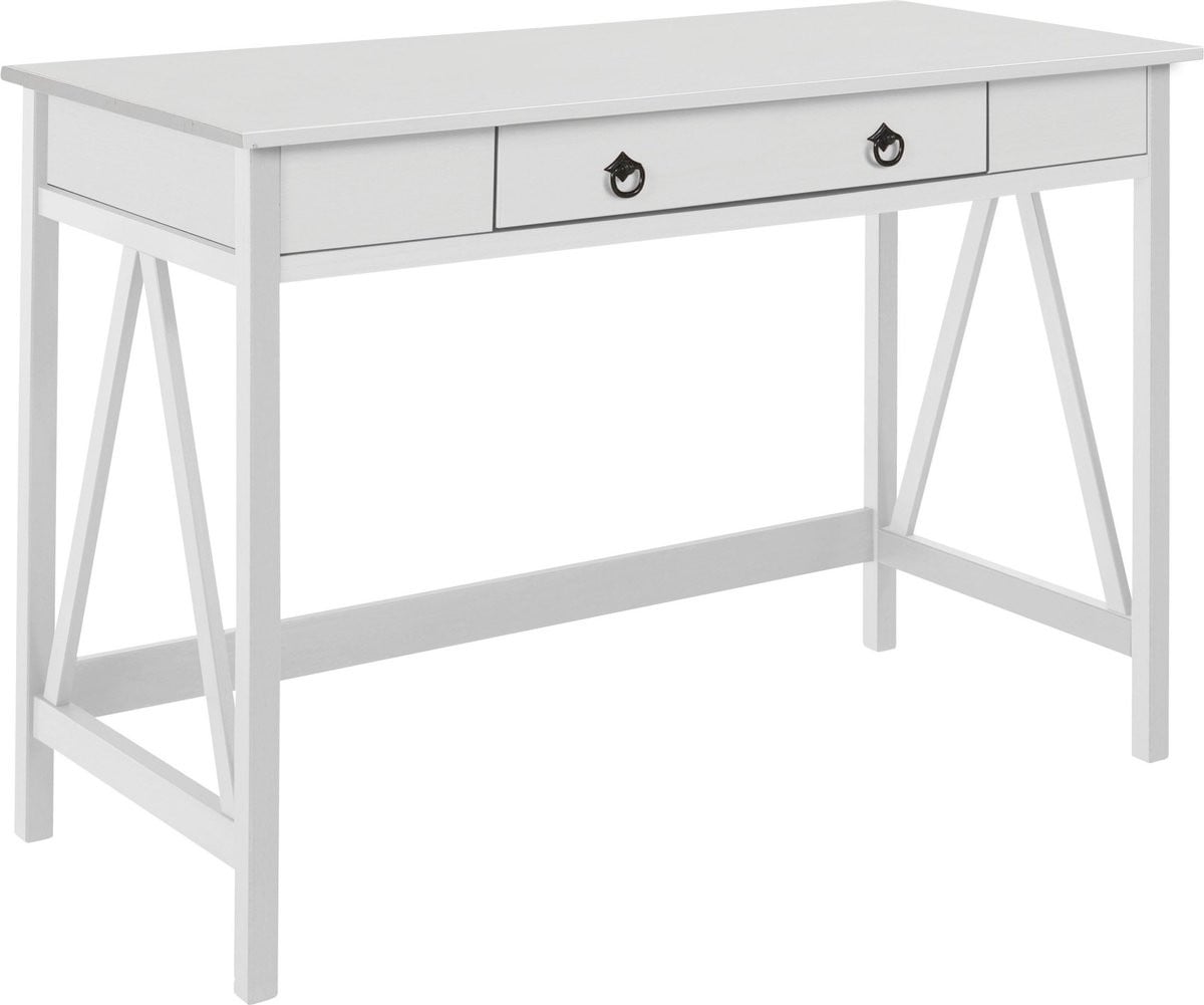 Notio Living Titian Bureau met 1 lade in wit grenen
