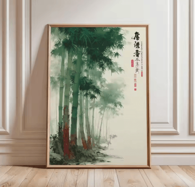 Inspire Picks Japanese Crane Ukiyo e Poster Vintage Red Sun Traditional Wall Art 6 50x70cm Unframed