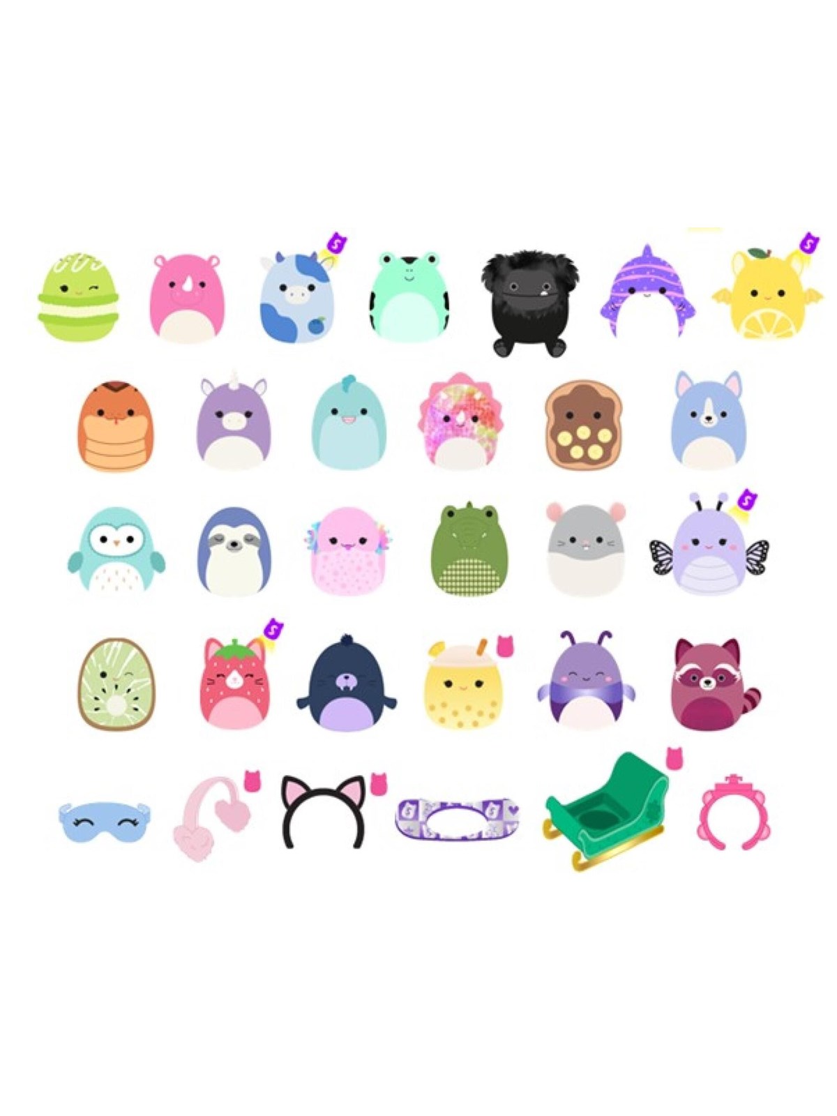 Squishalongs Squish-a-longs 2.5 cm 25 Pack S7