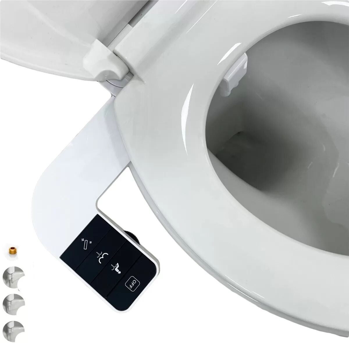 INF Nicht-elektrischer Bidet-Aufsatz für Europa (außer UK) - 3/8-Zoll-Anschluss