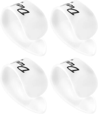Dunlop White Medium Thumbpicks Weiß
