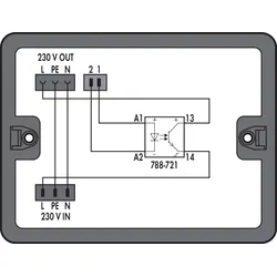 Wago 899-632/102-000 Verteilerbox,Relaisschaltung,2 Eingänge,schwarz 899632102000