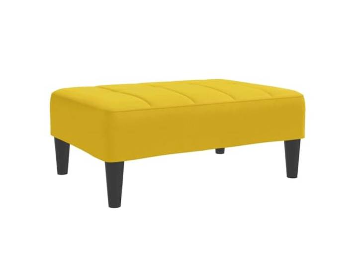 HFXHIJXQ Fußhocker Samt Gelb 77x55x31 cmPolsterhocker für Wohnzimmer Bequeme Fußablage und zusätzliche Sitzgelegenheit im modernen gelben Design für Schlafzimmer oder Wohnzimmer.