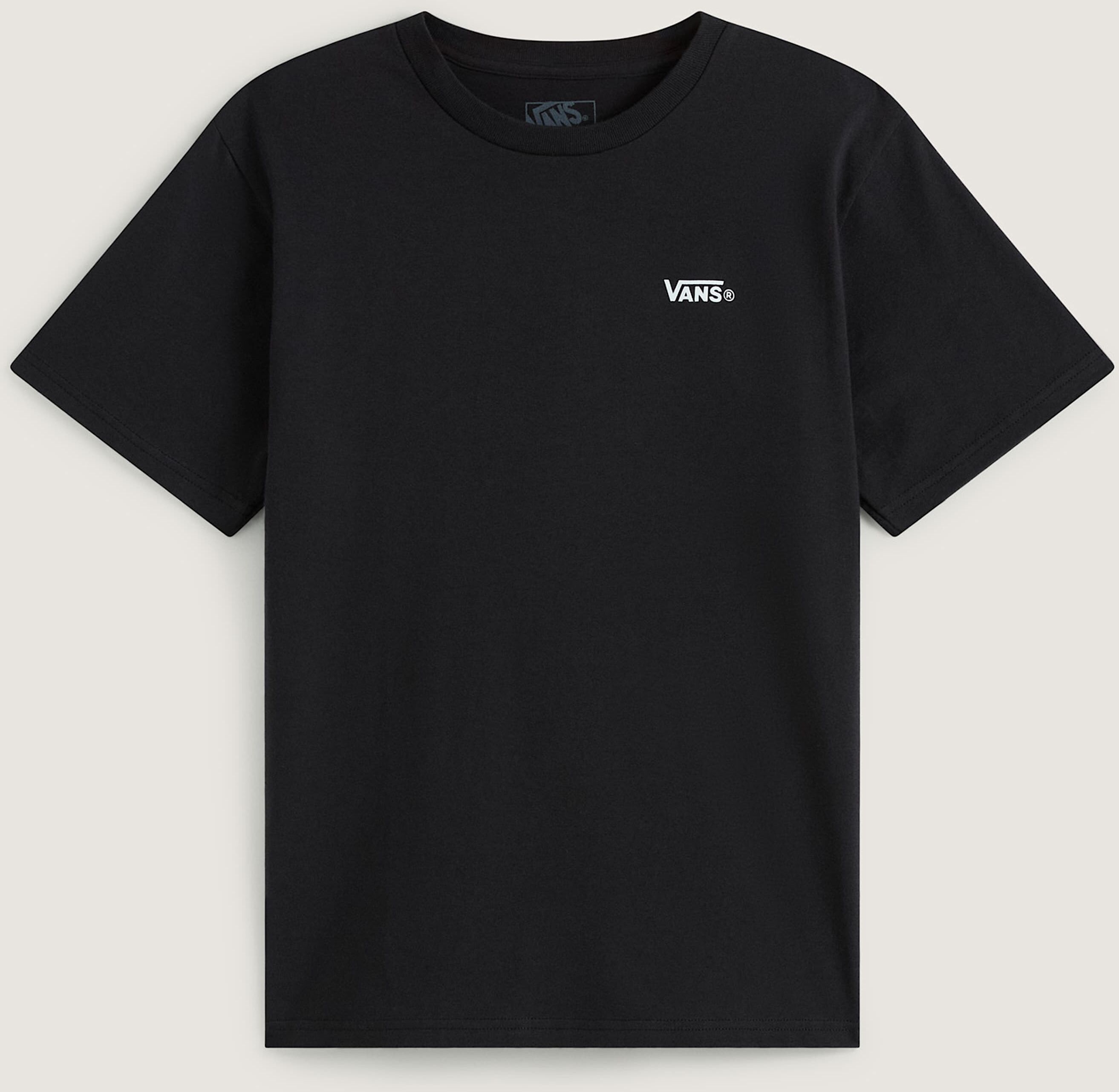 T-Shirt VANS "LEFT CHEST SS TEE", Jungen, Gr. XL, schwarz, Obermaterial: 100% Baumwolle, normal, Rundhals, Shirts T-Shirt, Kurzarmdesign, mit Rundhalsausschnitt, aus Baumwolle, normale Länge