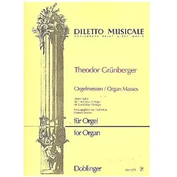 Orgelmessen Band 1 (Nr.1-2) für Orgel solo, Fachbücher von Theodor Grüneberger