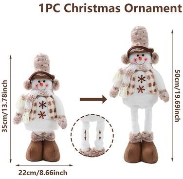 Modern Mode Marketplace Merry Christmas Snowman Ornament, Party Decoration Kids Xmas, Santa Claus Doll, Navidad Natal, New Year Gift style 2