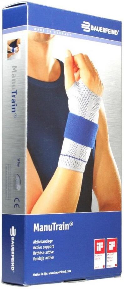 Manutrain Handgelenkbandage Größe 3 rechts titan