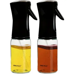 2er-Set Praktische Sprühflasche für Öl & Essig – 190 ml, fein dosierbar, wiederbefüllbar, modernes Design, ideal für Kochen, Grillen & Salate
