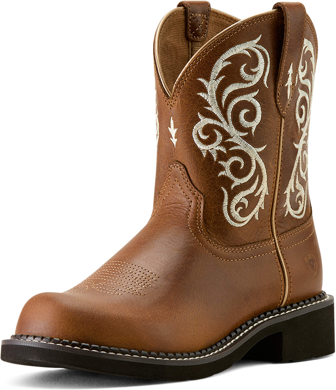 Women's Fatbaby Heritage Lilah Cowgirl Boots in Basic Bark, Size: 7 C / Wide by Ariat