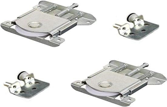 Set van 2 Nylon Schuifdeur Wielen voor Meubels - Vervangingsset