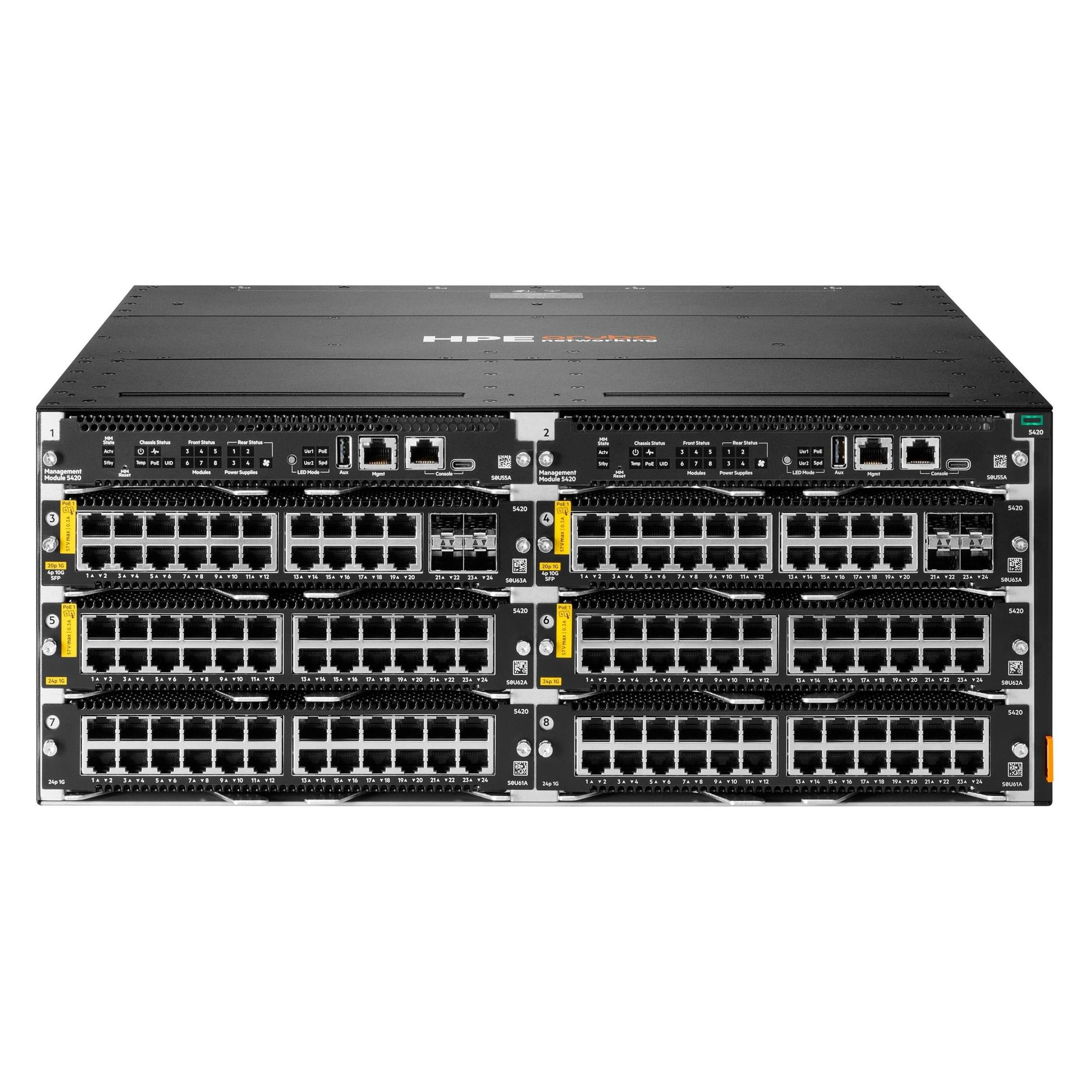 HPE Aruba Networking CX 5420 6-slot Chassis (6 Ports) (S0U60A)