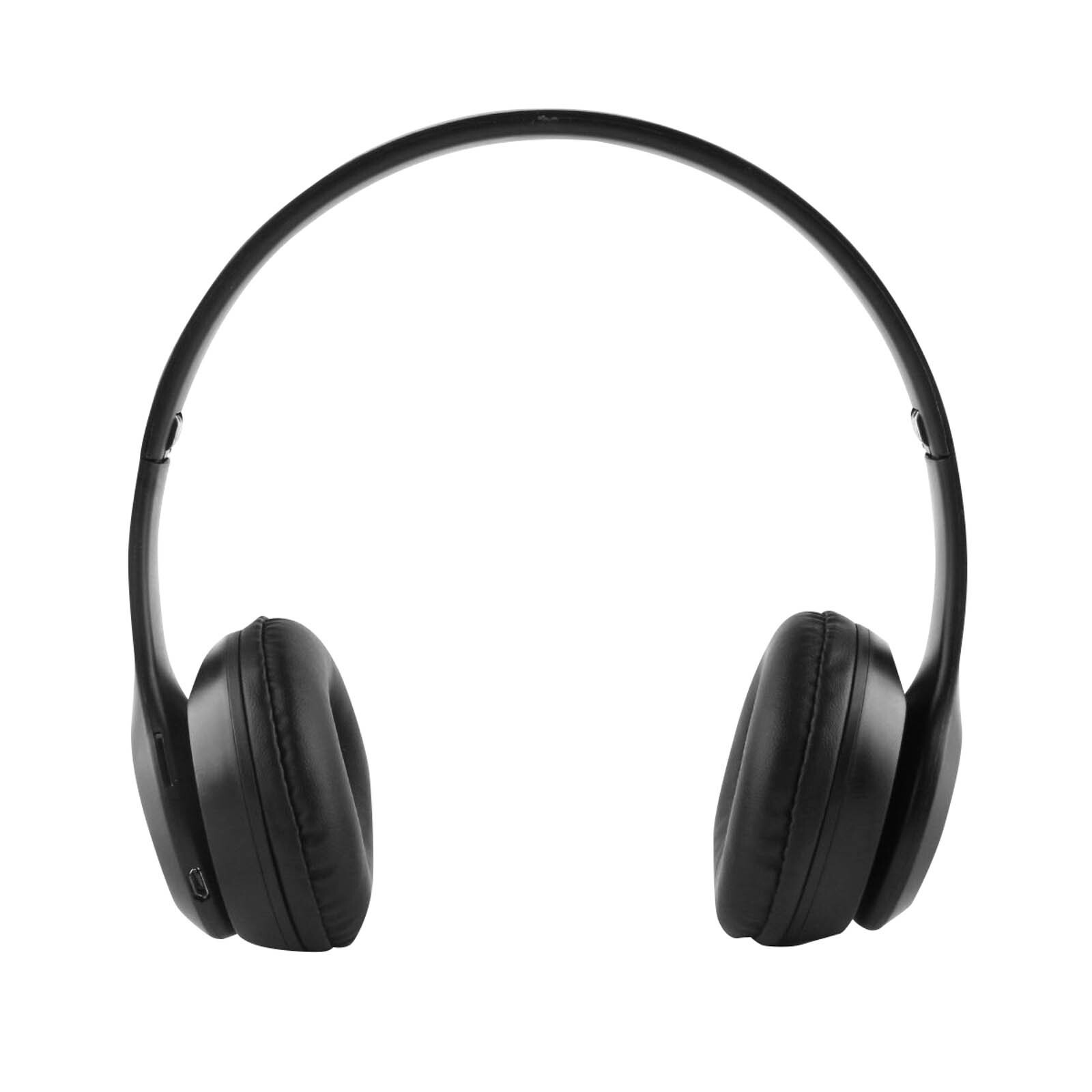 Avizar Opvouwbare Bluetooth Stereo Hoofdtelefoon met Microfoon en FM-radio, Zwart