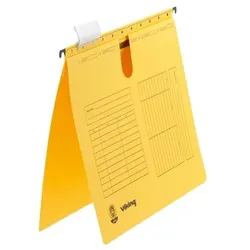 Viking Hängemappen DIN A4 Gelb Blauer Engel UZ56 (Recyclingkarton Schreibwaren) 5 Stück