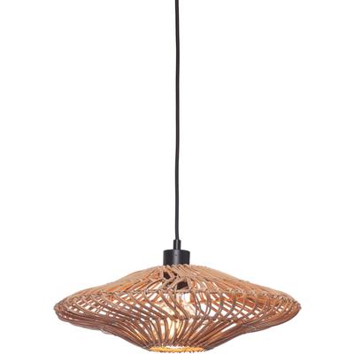 GOOD & MOJO Hängeleuchte "ZANZIBAR", braun, 1, Ø 40cm H: 12cm, 1 Stk., Leuchten, Hängeleuchte