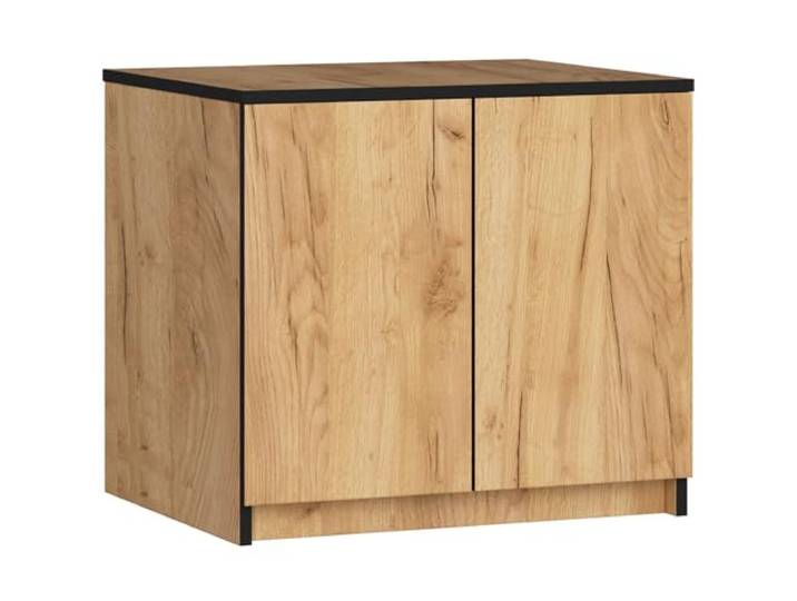 AKORD Schrankaufsatz S60 60 cm mit 2 Türen Garderobenerweiterung Erweiterung für einen Kleiderschrank Deckenschrank B60 x H55 x T51 cm Gewicht 21,00 kg Craft Eiche/Craft Eiche