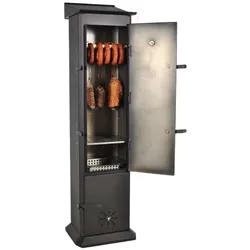 Grill Räucherofen Max Ofen Gartengrill Räucher Schwarz Räucherkammer Räucherei