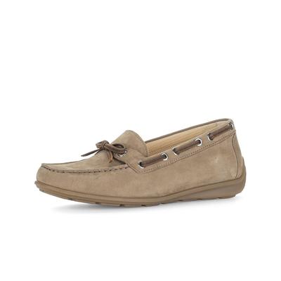 Mokassin GABOR "Mokassin", Damen, Gr. 42, beige, Schuhe Mokassin