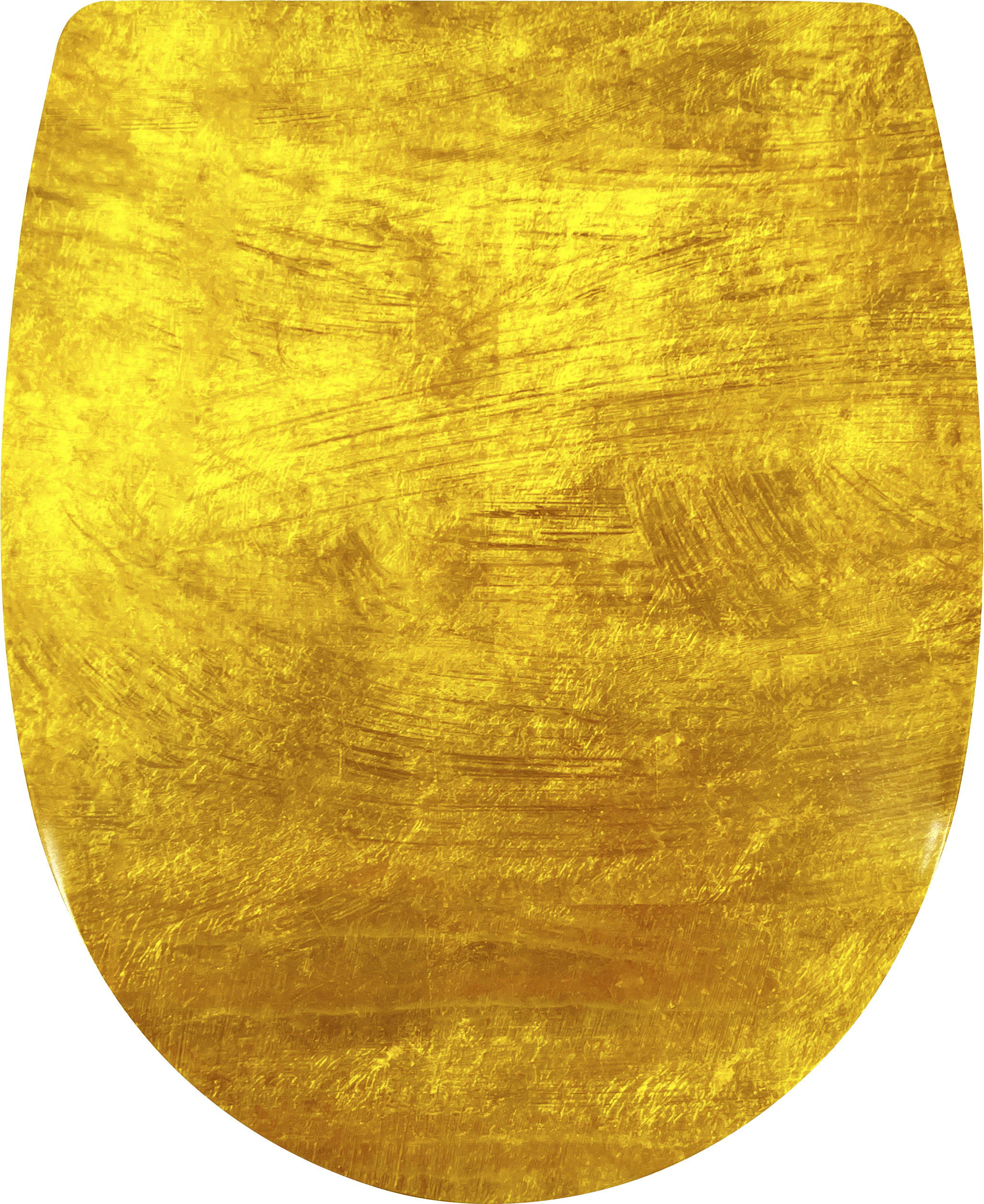 WC-Sitz ADOB "Gold", weiß (gold, weiß), B:36cm L:45,5cm, Thermoplast, WC-Sitze, WC-Sitz, mit Absenkautomatik, zur Reinigung abnehmbar