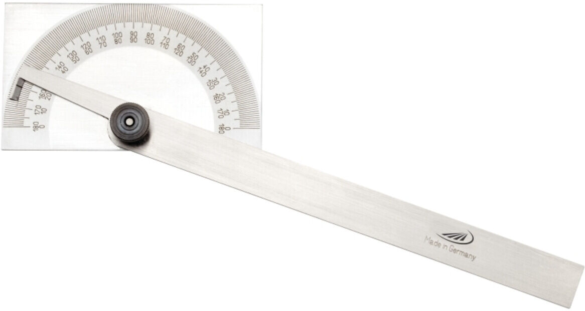 Helios-Preisser Gradmesser mit rechteckig er Platte Chr. 85x150 mm (0413302)