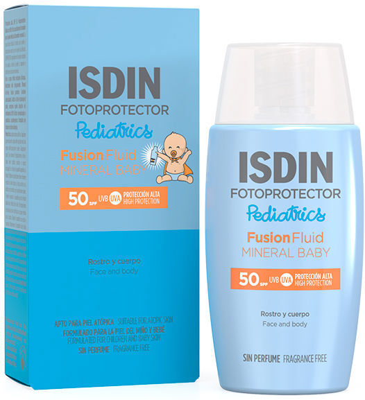 Isdin Fluide solaire minéral Baby SPF50+ 50 ml