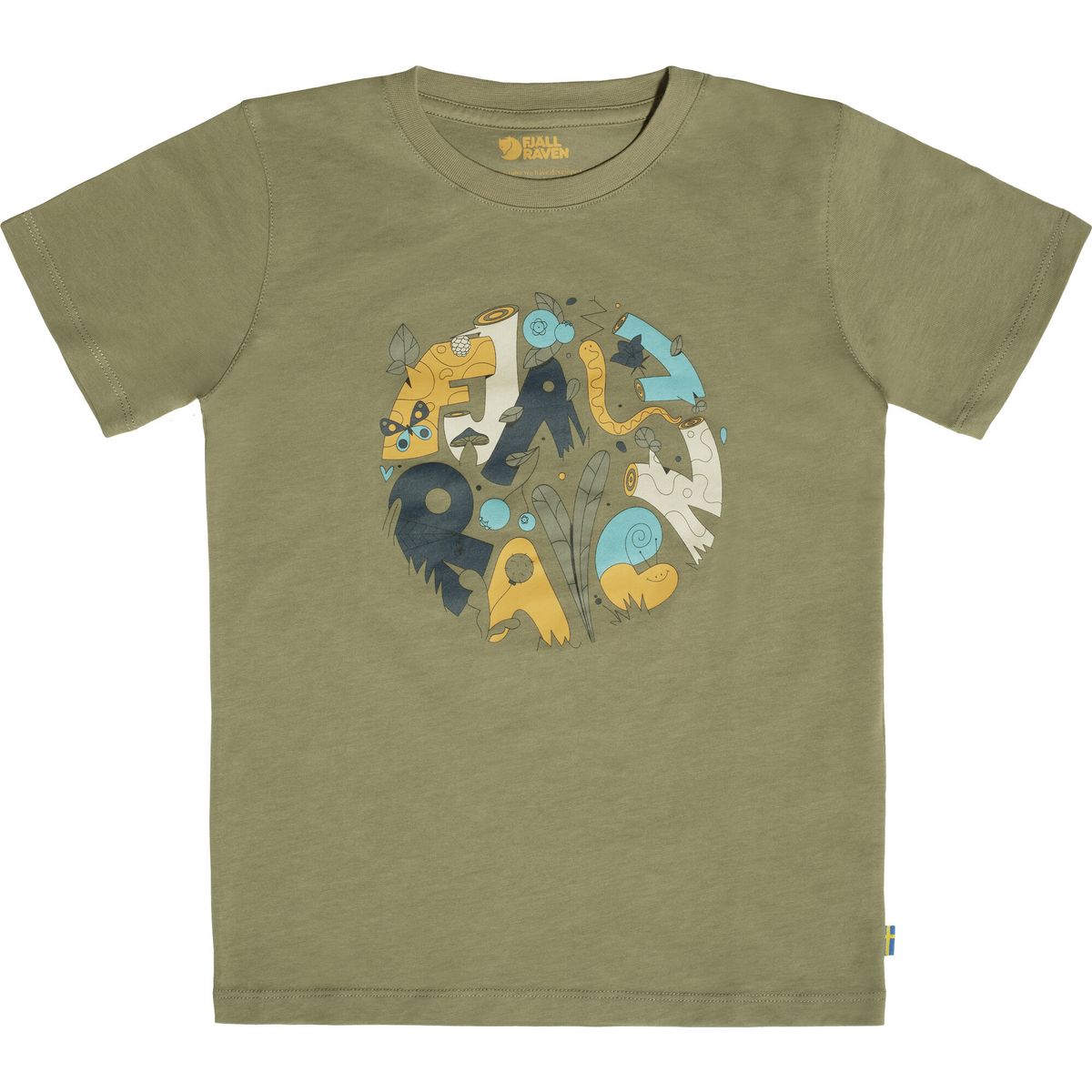Fjällräven Kids Forest Findings T-shirt light olive (622) 128 F80536-622-128