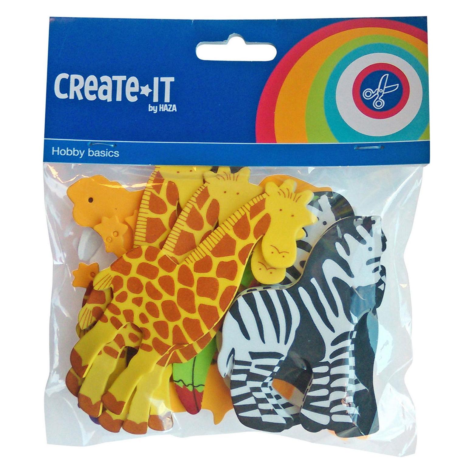 Haza Witbaard Schaumsticker Tiere, 32st. (32 Sticker) (21206744)