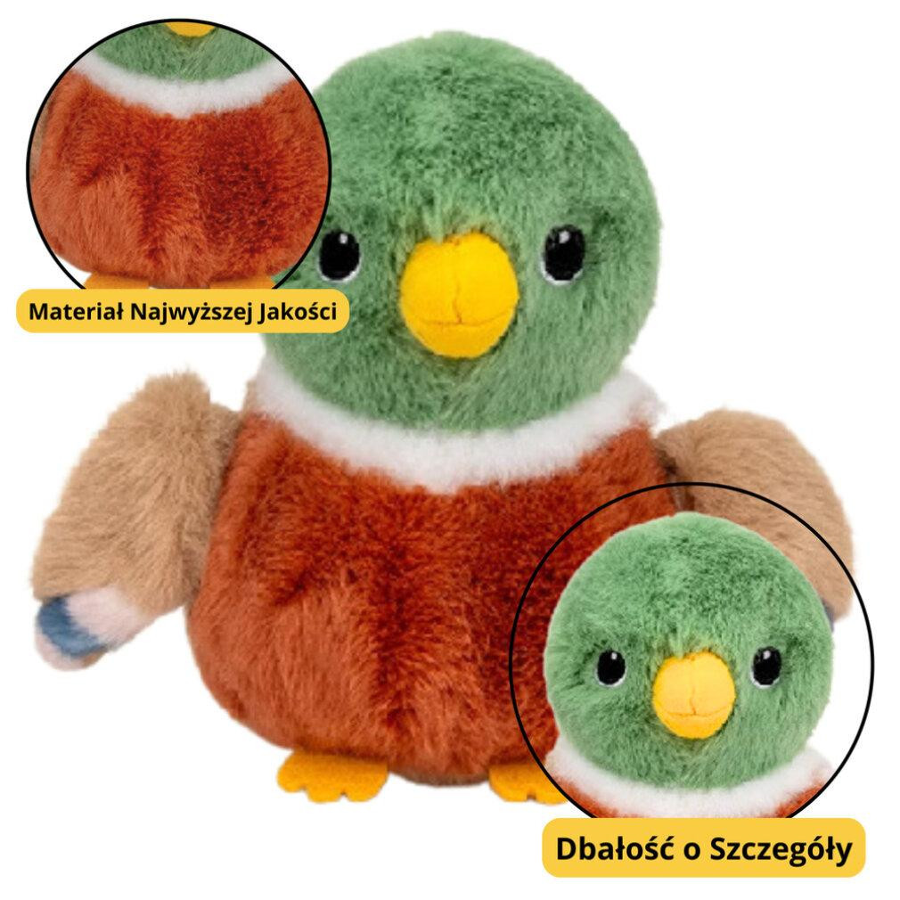Lean Toys Pluche mascotteknuffel Eendje 12 cm