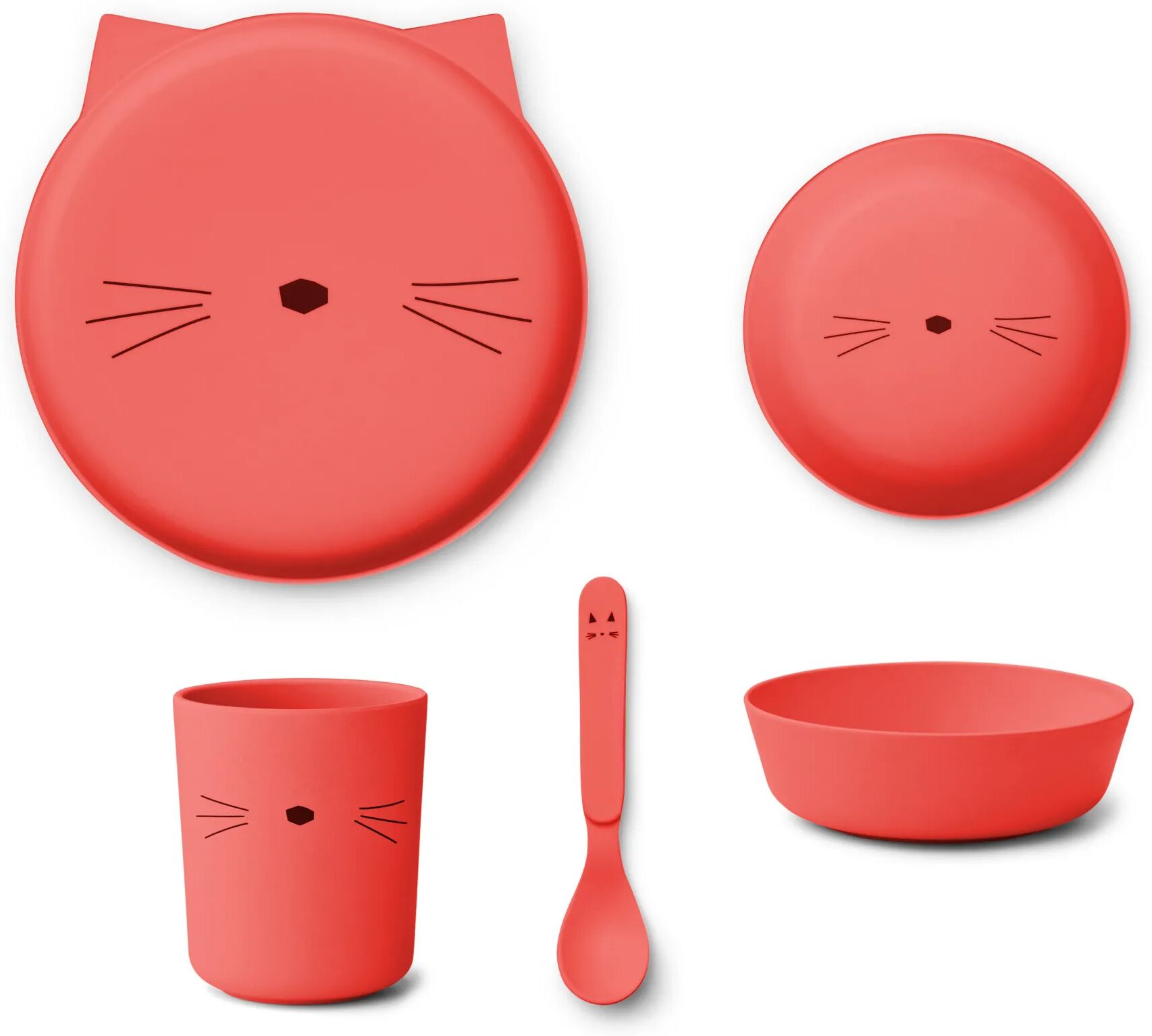 Liewood Set vaisselle Brody en PLA - set de 4  Rouge taille unique
