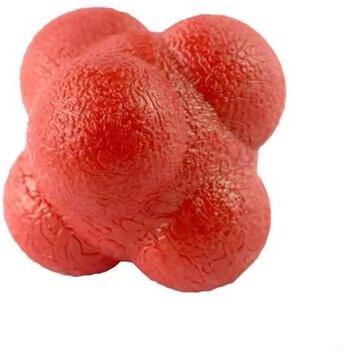 Healfit Counter Agility Training Ball, Reaction Ball, 5.5cm, Coordination, Muscle Relaxation, Basketball Football, Kids Adult red